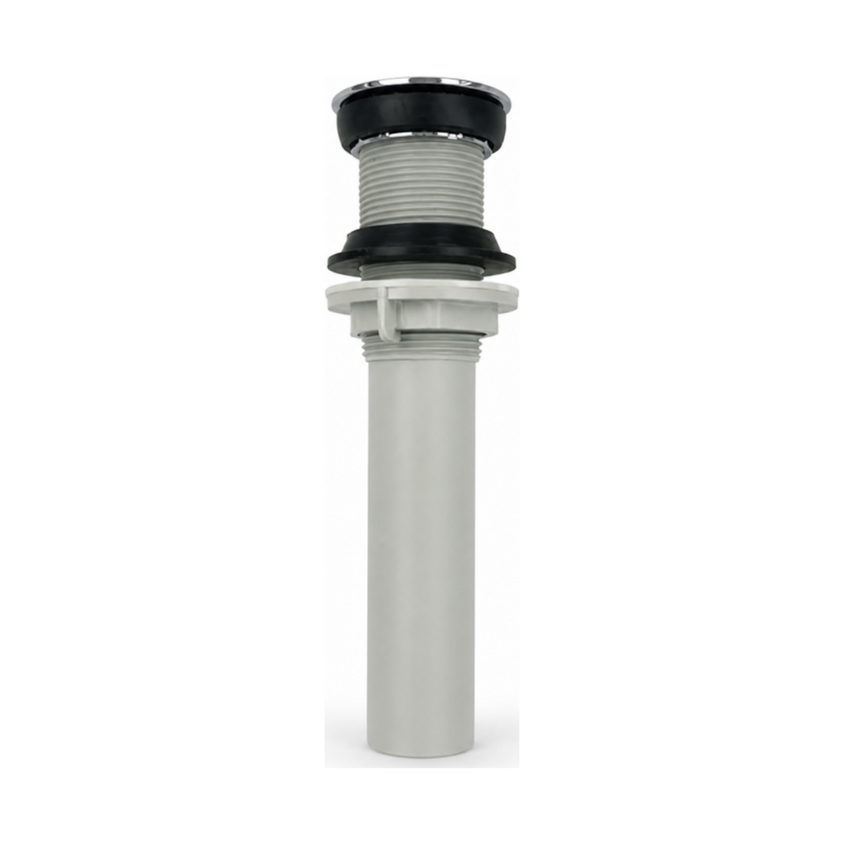Desagüe Plástico 1 1/4" con Rejilla sin Rebose - Producto exacto completo sobre fondo blanco, sin recorte