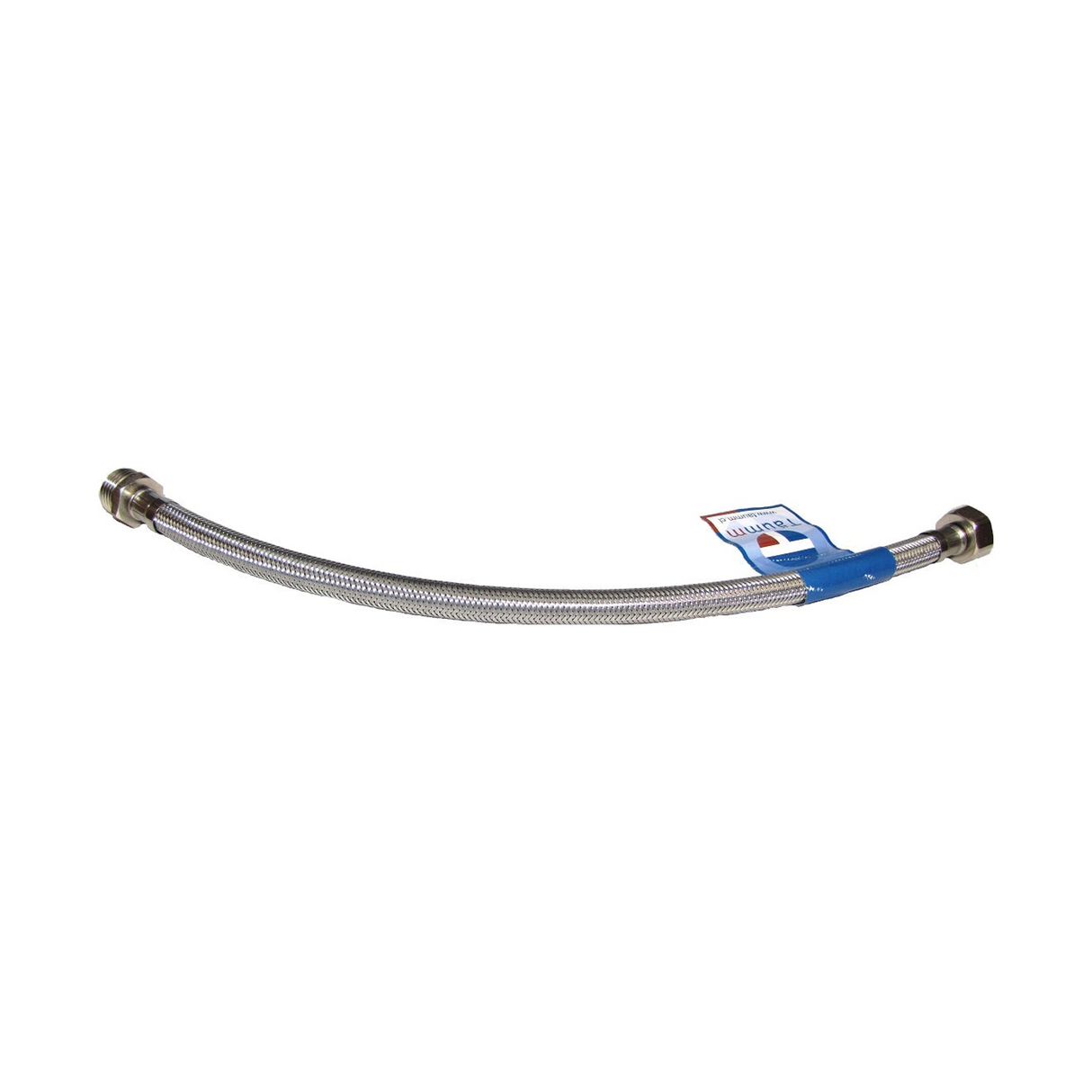 Manguera Flexible para Agua Hembra-Macho 1/2" x 40 cm - Producto exacto completo sobre fondo blanco, sin recorte