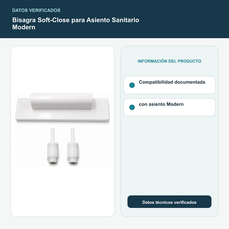 Bisagra Soft-Close para Asiento Sanitario Modern