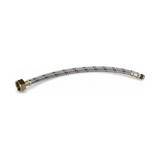 Manguera Flexible de Nylon Hembra-Macho 1/2" x M10 de 50 cm - Producto exacto completo sobre fondo blanco, centrado y sin recortes