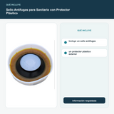 Sello Antifugas para Sanitario con Protector Plástico - Incluye un sello antifugas y un protector plástico exterior