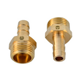 Cachimbo Recto de Latón Macho 1/2" con Tuerca y Espiga 3/8" - Producto exacto completo, centrado, sin recortes y con margen de seguridad