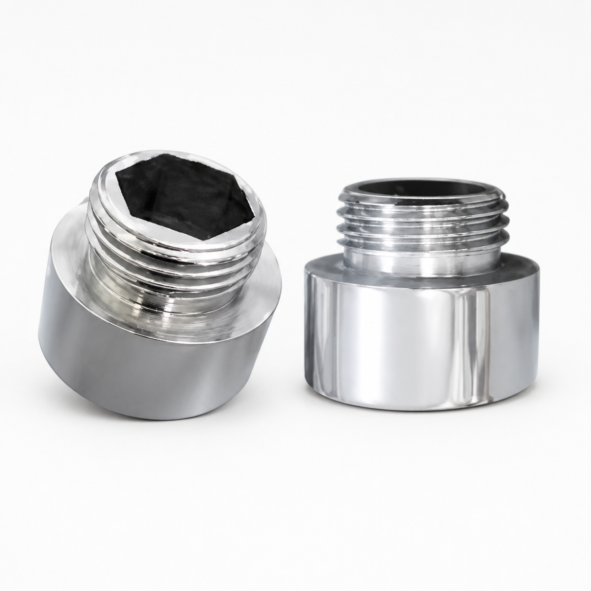 Conector para Monomando de 35 mm con Salida Macho 1/2" - Producto exacto completo, centrado, sin recortes y con margen de seguridad