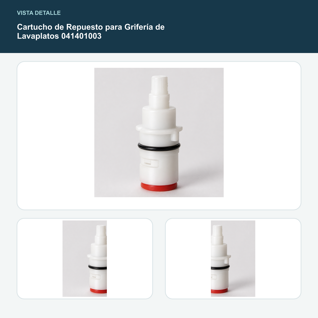 Cartucho de Repuesto para Grifería de Lavaplatos 041401003 - Compatibilidad documentada con grifería 041401003