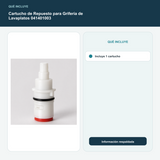 Cartucho de Repuesto para Grifería de Lavaplatos 041401003 - Incluye 1 cartucho