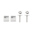 Kit de Tornillos, Tuercas y Soportes para Asiento Sanitario Eco - Producto exacto completo, centrado, sin recortes y con margen de seguridad