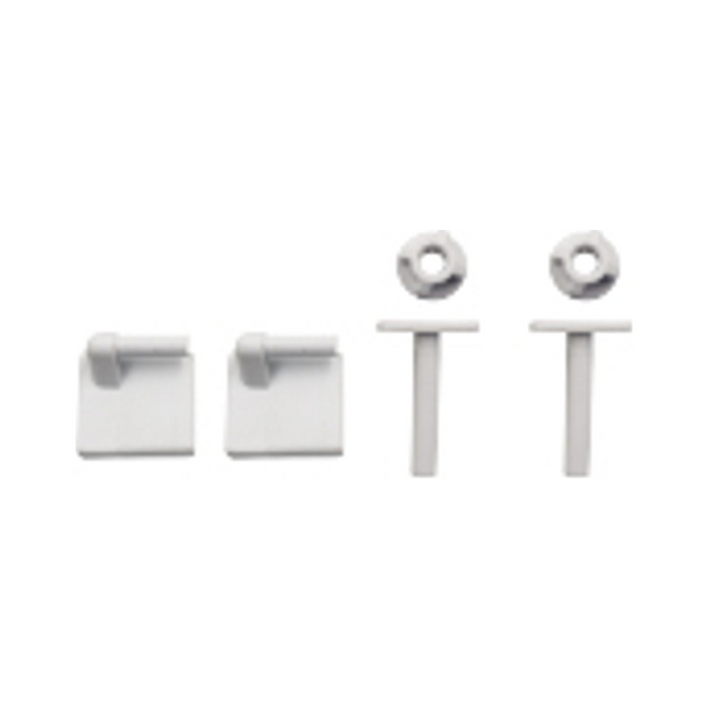 Kit de Tornillos, Tuercas y Soportes para Asiento Sanitario Eco - Producto exacto completo, centrado, sin recortes y con margen de seguridad