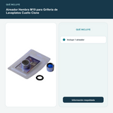 Aireador Hembra M19 para Grifería de Lavaplatos Cuello Cisne - Incluye 1 aireador