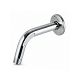 Brazo de Ducha Plástico Cromado de 15 cm con Rosca Macho de 1/2" - Producto exacto completo, centrado, sin recortes y con margen de seguridad