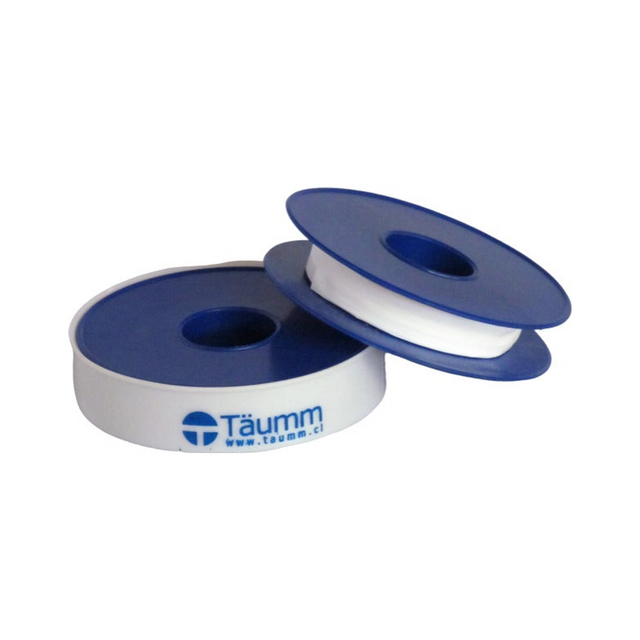 Cinta Selladora de PTFE Jumbo de 1/2" x 50 m - Producto exacto completo, centrado, sin recortes y con margen de seguridad
