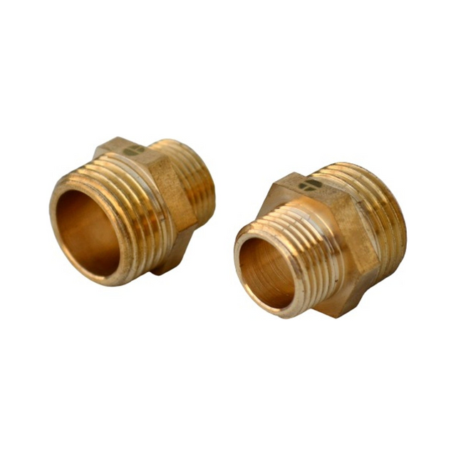 Conector de Latón Hilo con Tuerca de 1/2" x 3/8" - Producto exacto completo, centrado, sin recortes y con margen de seguridad