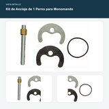 Kit de Anclaje de 1 Perno para Monomando - Kit de anclaje de 1 perno