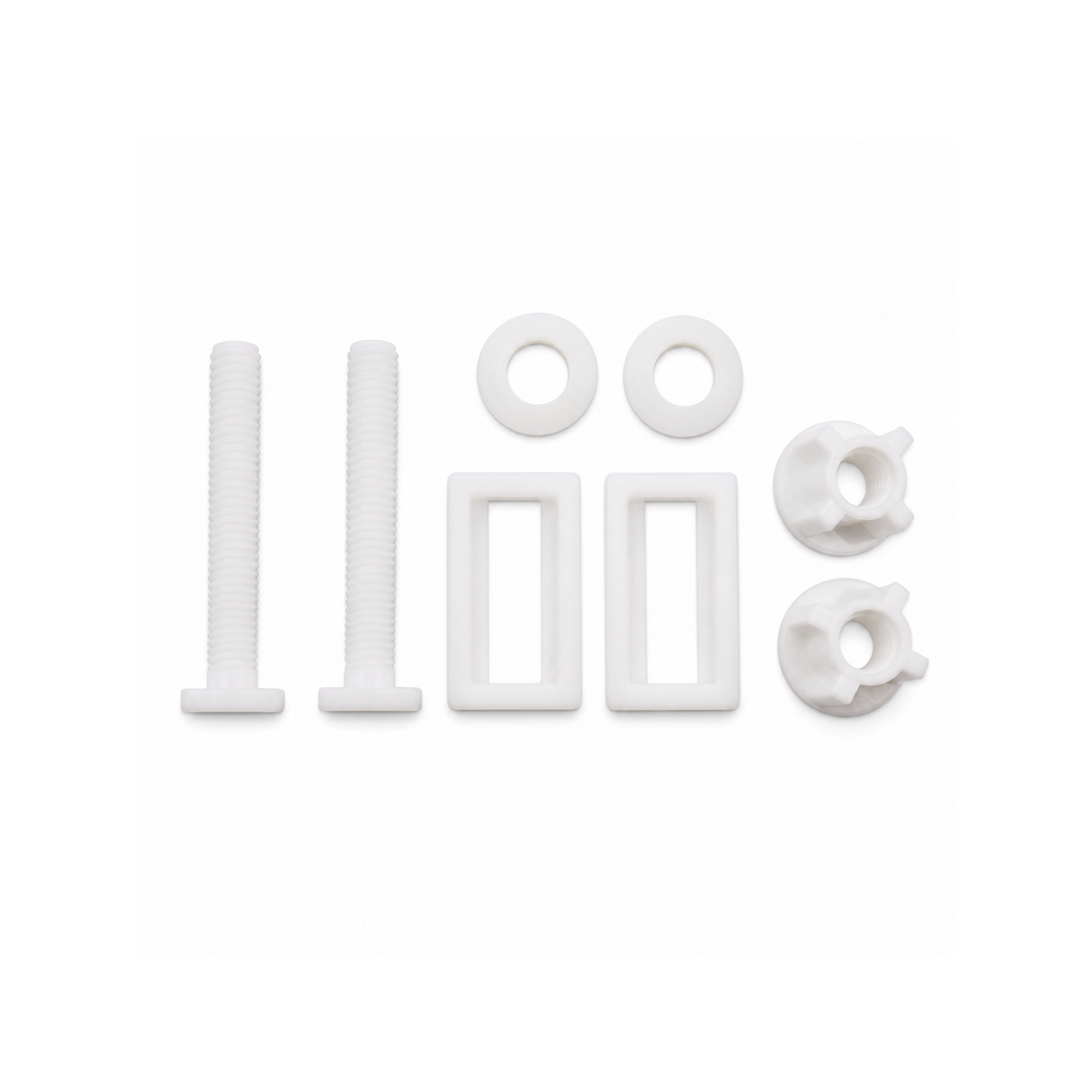 Kit de Tornillos, Tuercas y Golillas para Asiento Sanitario Modern - Producto exacto completo, centrado, sin recortes y con margen de seguridad
