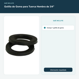 Golilla de Goma para Tuerca Hembra de 3/4" - Incluye 1 golilla de goma