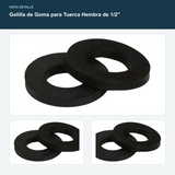 Golilla de Goma para Tuerca Hembra de 1/2" - Medida nominal de 1/2"