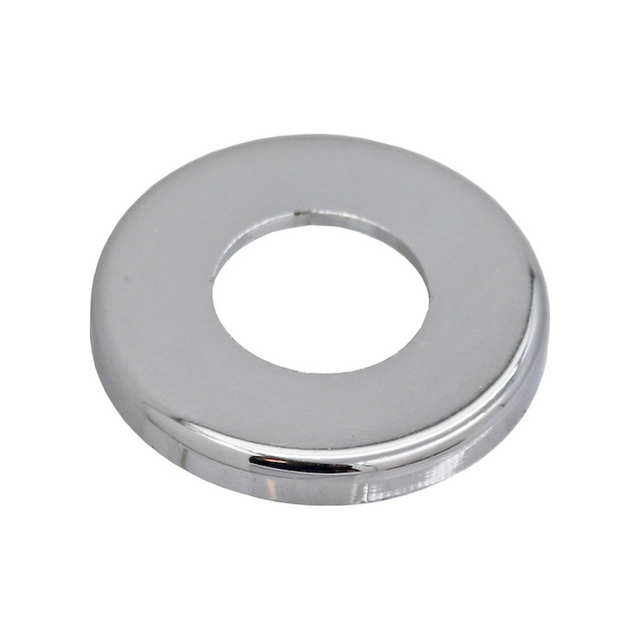 Anillo Base Cromado para Grifería de Lavamanos - Producto exacto completo, centrado, sin recortes y con margen de seguridad