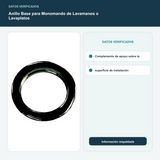 Anillo Base para Monomando de Lavamanos o Lavaplatos - Complemento de apoyo sobre la superficie de instalación