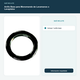 Anillo Base para Monomando de Lavamanos o Lavaplatos - Incluye 1 anillo base