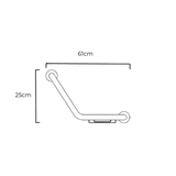 Barra de Seguridad con Jabonera Satinada de 40 cm - imagen 4