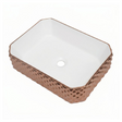 Lavamanos Stella Rose Gold Y Blanco 50 × 37 cm — fotografía del producto