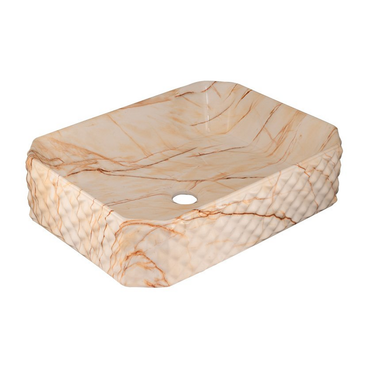 Lavamanos Stella Calacata Beige 50 × 37 cm — fotografía del producto