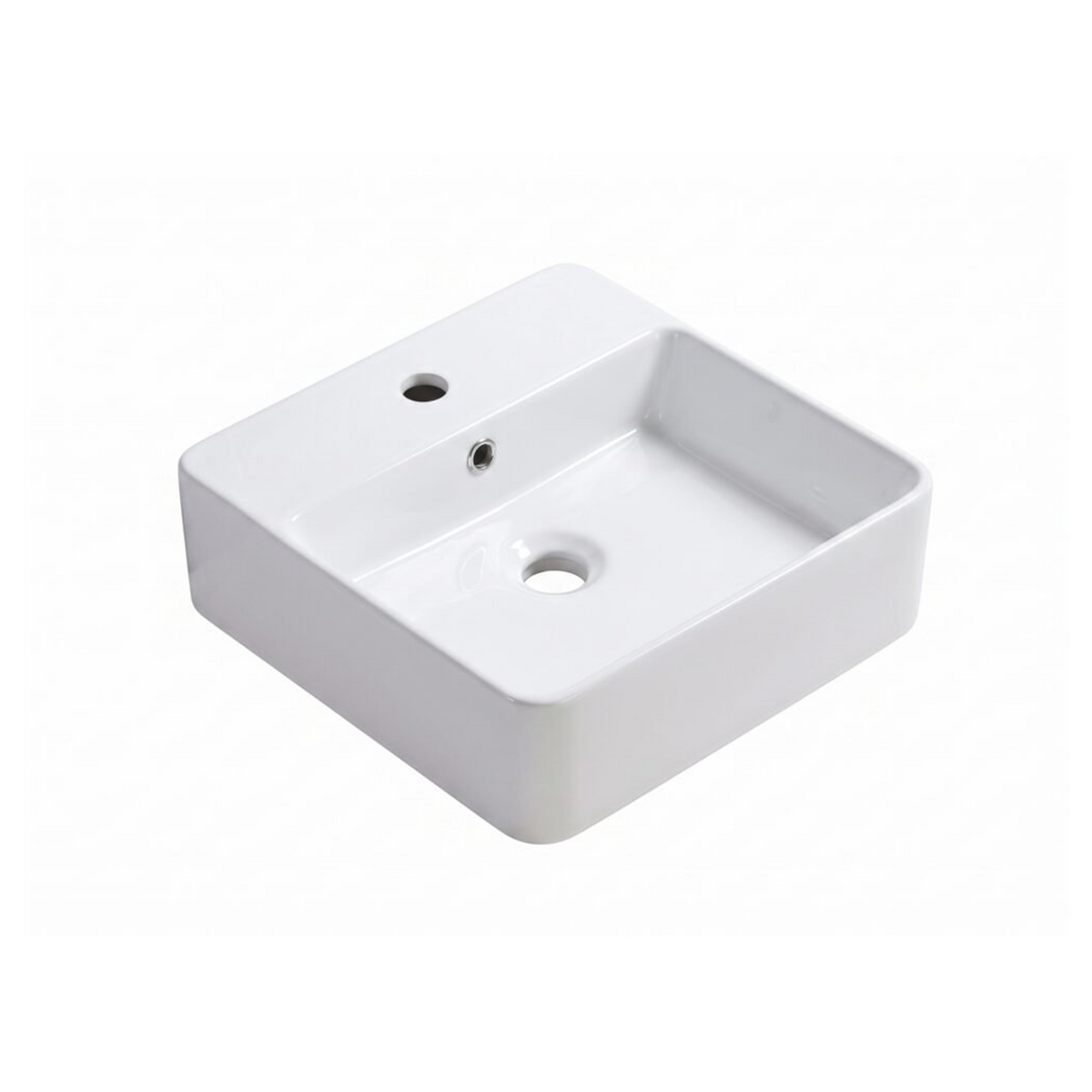 Lavamanos Logik Blanco Con Rebose 38 × 38 cm — fotografía del producto