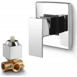 Mezcladora monocontrol p/ducha cuadrado acabado cromo