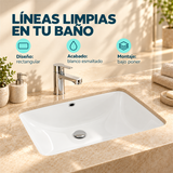 Lavamanos Cubik Blanco De Bajo Poner 47 × 35 cm — características