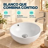 Lavamanos Mug Blanco Con Rebose 38 cm — características