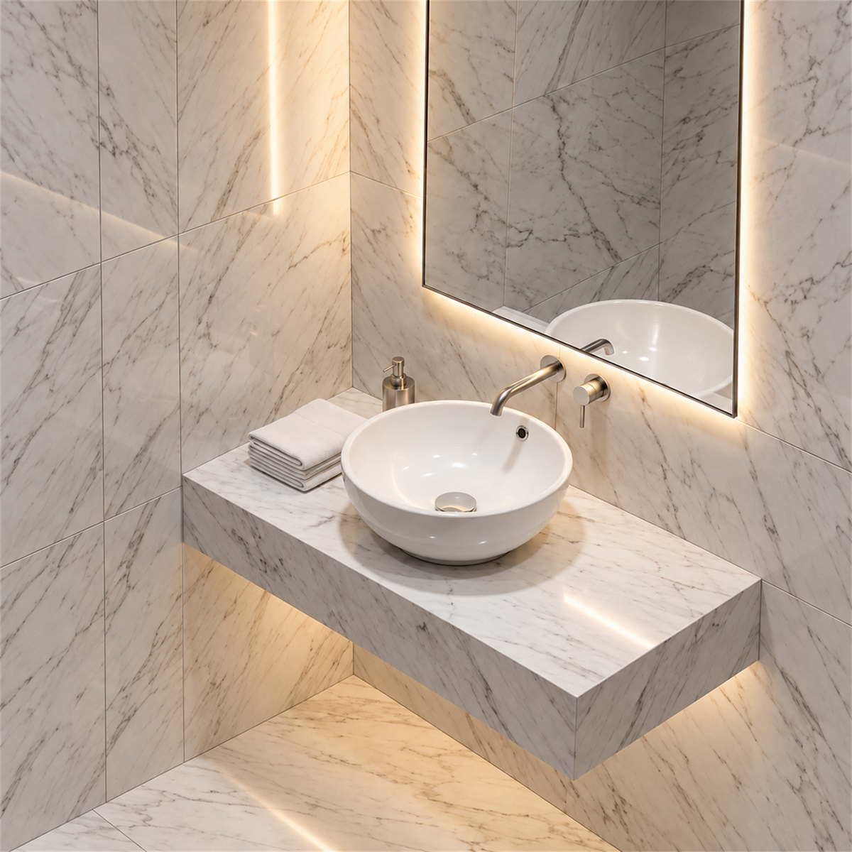 Lavamanos Mug Blanco Con Rebose 38 cm — vista del producto