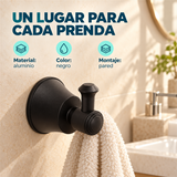 Perchero Turmalina Negro En Aluminio — características