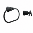 Toallero Aro Turmalina Negro En Aluminio — vista del producto