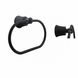 Toallero Aro Turmalina Negro En Aluminio — vista del producto