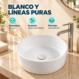 Lavamanos Mug Redondo Blanco 41 cm — características
