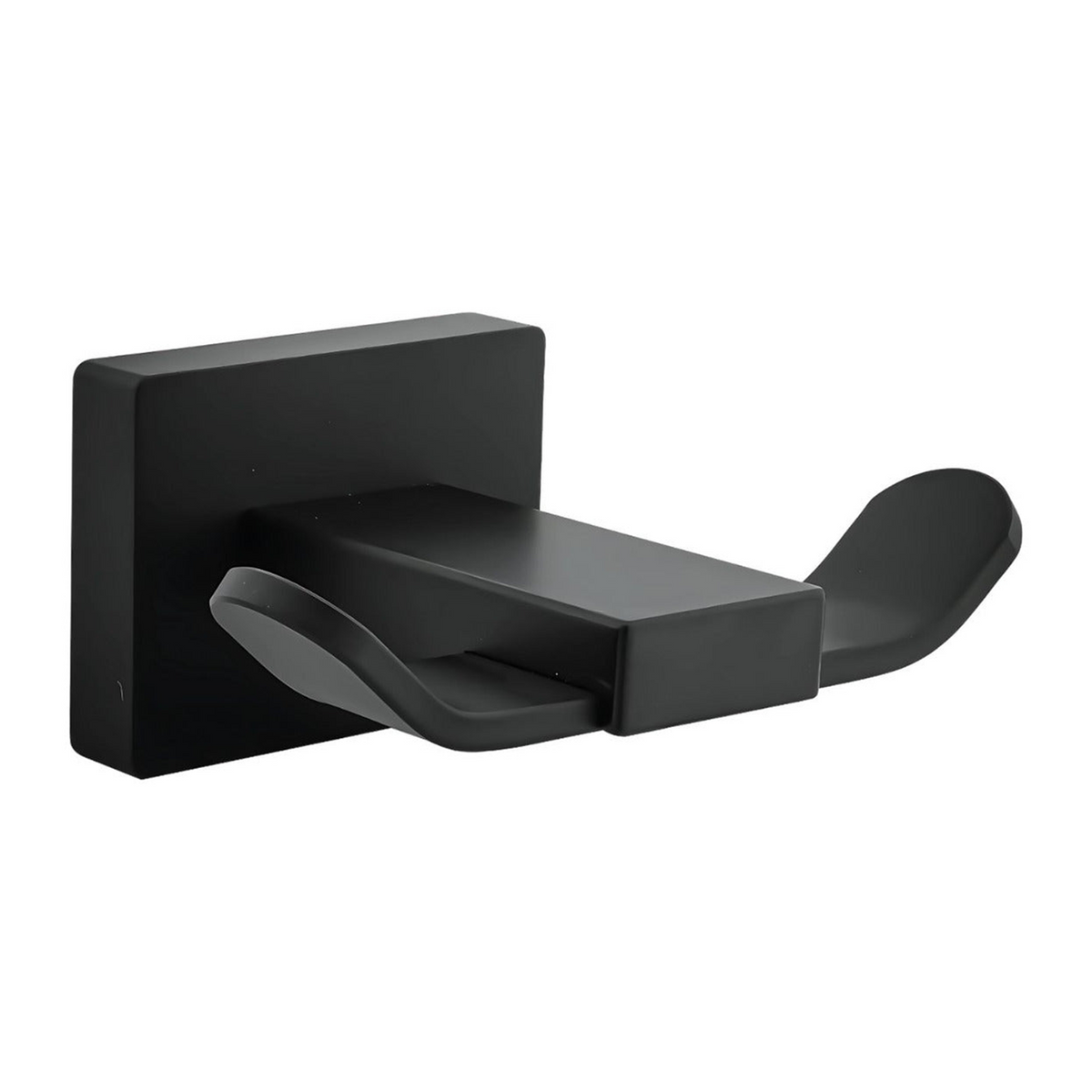Perchero Doble Perla Negro En Aluminio — vista del producto