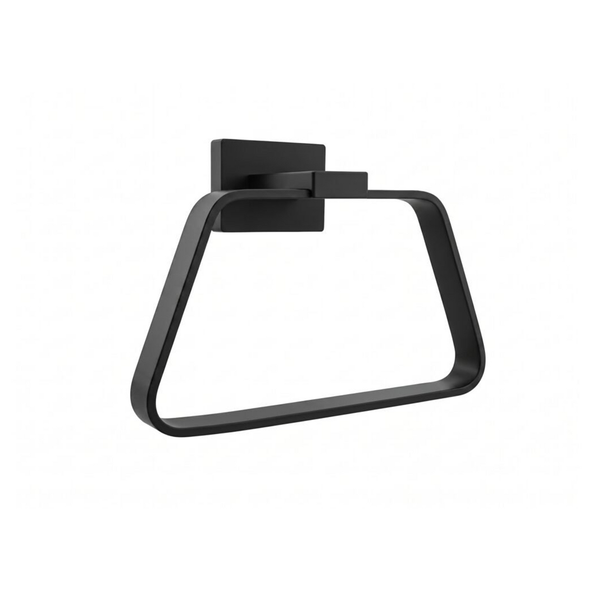 Toallero Aro Perla Negro En Aluminio — fotografía oficial