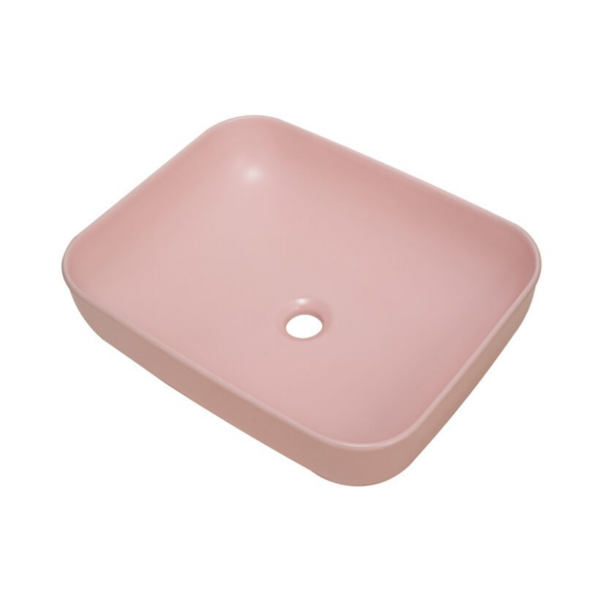 Lavamanos Malibú Rose Mate 50 × 39 cm — fotografía oficial