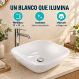 Lavamanos Alabama Blanco 39 × 39 cm — características verificadas