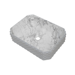 Lavamanos Stella Calacata Gris 50 × 37 cm