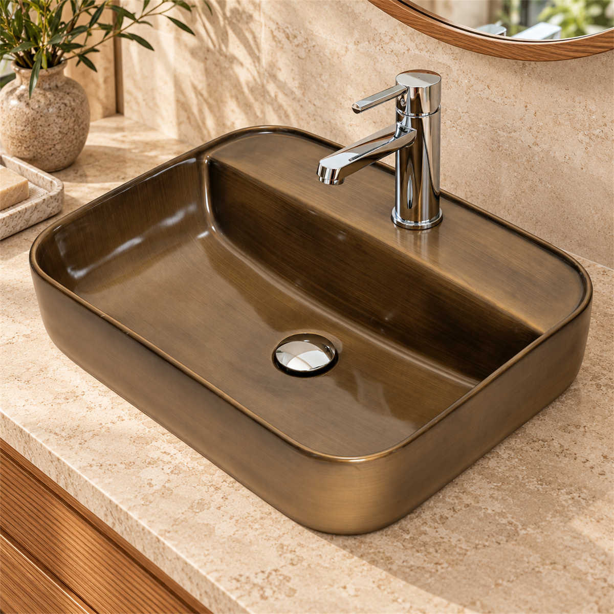 Lavamanos Oxyde Vintage 50 × 39 cm — detalle del producto
