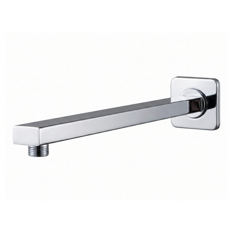 Tubo Para Regadera Cuadrado Cromo 40 cm