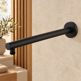 Tubo Para Regadera Redondo Nuvo Negro 40 cm — detalle del producto