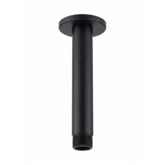 Tubo Para Regadera De Techo Negro 15 cm