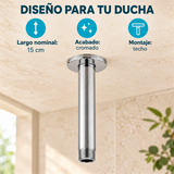 Tubo Para Regadera De Techo Cromado 15 cm — características