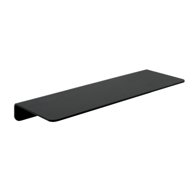 Repisa Rectangular Negra En Aluminio — fotografía oficial
