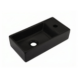 Lavamanos Nashville Negro Mate 41 × 22 cm — fotografía oficial