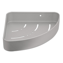 Repisa Esquinera Curva Silver En Aluminio
