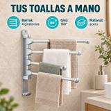 Toallero Giratorio De 4 Barras Silver 180° - Características verificadas