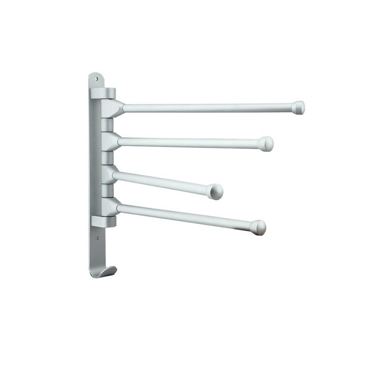 Toallero Giratorio De 4 Barras Silver 180° - Foto oficial del producto