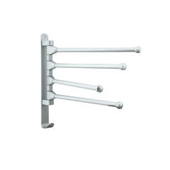 Toallero Giratorio De 4 Barras Silver 180°